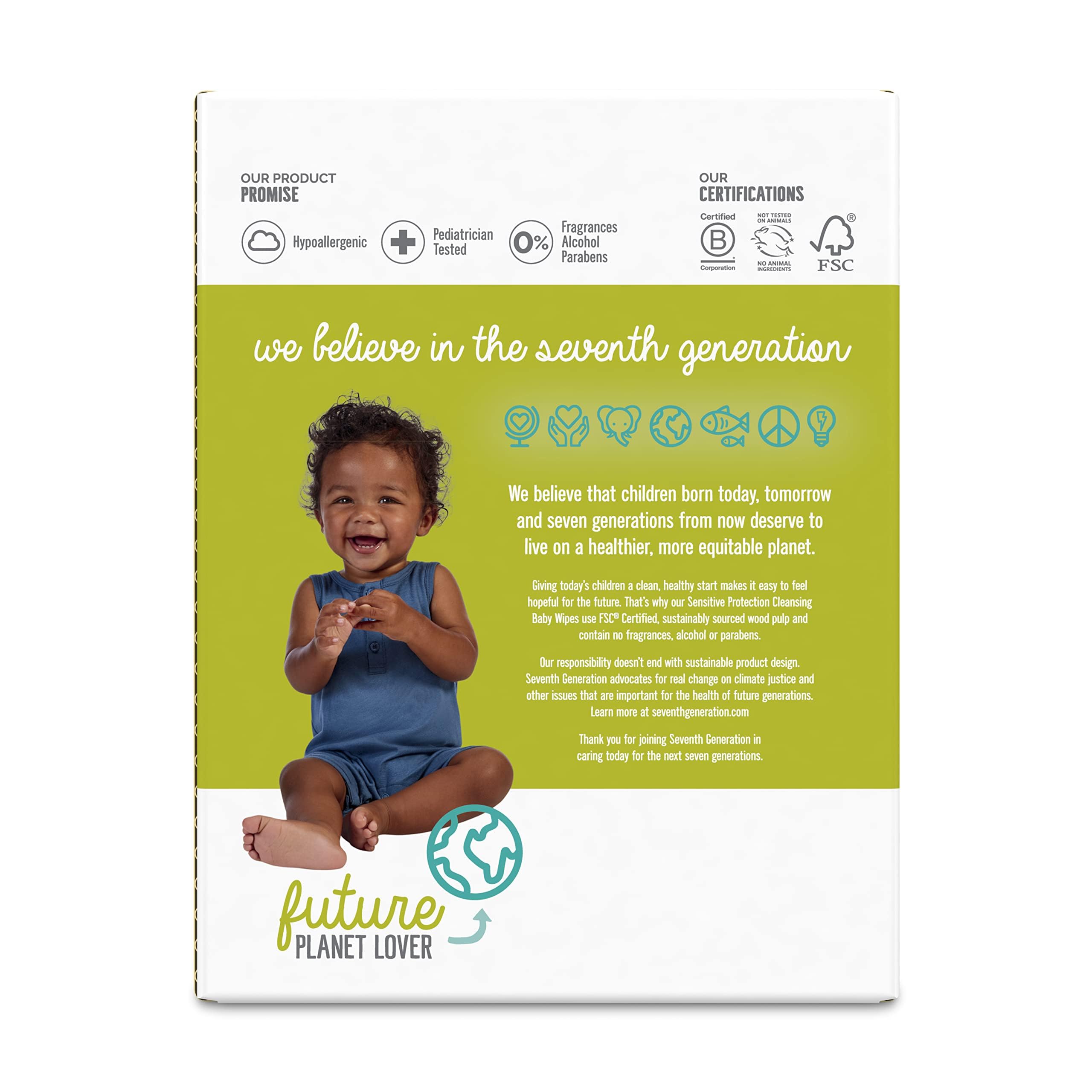 Amazon.com: Seventh Generation Baby Wipes, Sensitive Protection